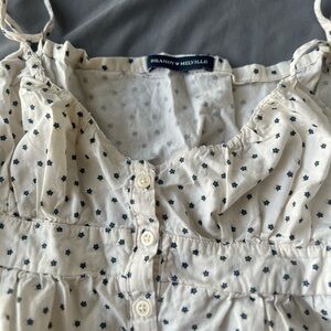 Brandy Melville Floral Button-Up Top